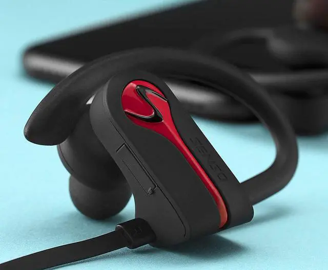 Alt view image 7 of 7 - Bluetooth Headphones, Best Wireless Sports Earphones w/Mic IPX7 Waterproof HD Stereo Sweatproof Earbuds for Gym Running Workout 8 Hour Battery Noise Cancelling Headsets