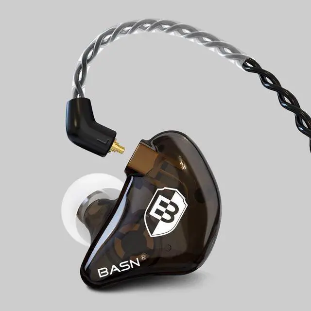 Alt view image 3 of 6 - Professional in Ear Monitor Headphones for Singers Drummers Musicians with MMCX Connector IEM Earphones (Pro Clear Brown)