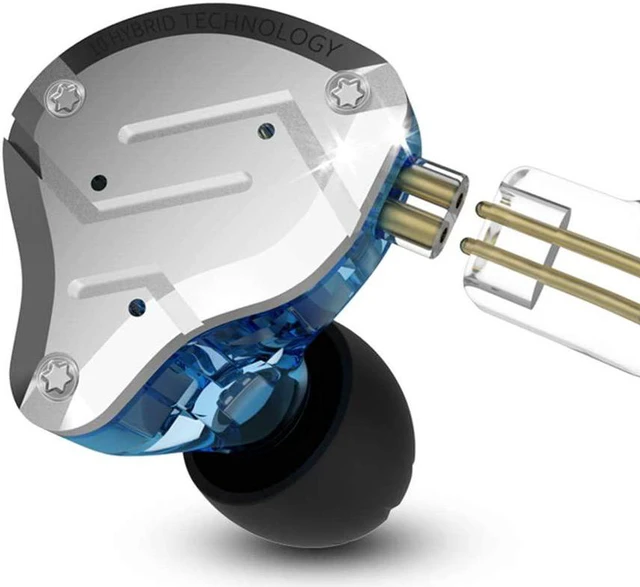 Main image of KZ ZS10 PRO in-Ear Headphones Yinyoo HiFi Noise-isolating in Ear Monitor Earbuds Earphones High Fidelity Metal Ear Buds with 1DD 4BA Drivers(Blue no mic)