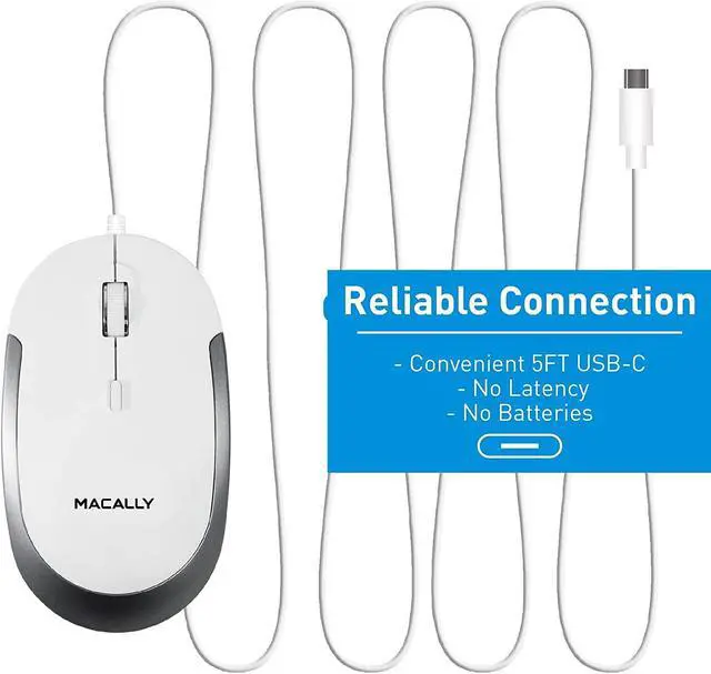 Alt view image 4 of 7 - Macally USB C Wired Mouse and an Adjustable Vertical Laptop Stand, Bring Elegance to Your Workspace