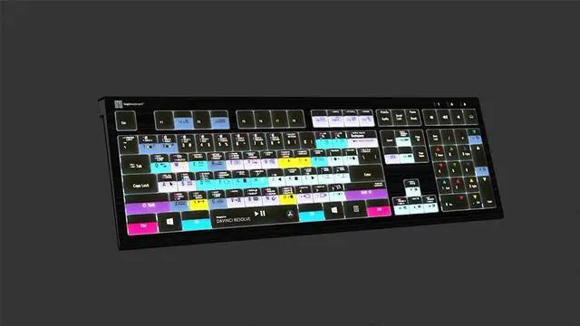 Alt view image 5 of 6 - Logickeyboard Designed for Blackmagic Davinci Resolve 17 Compatible with Win 7-11- Astra 2 Backlit Keyboard # LKB-RESB-A2PC-US