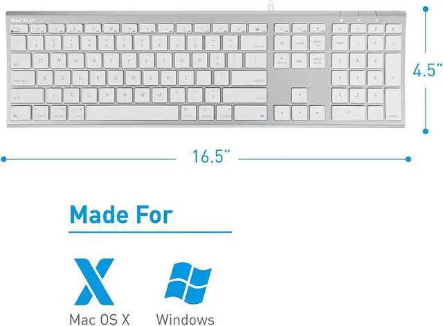Alt view image 2 of 7 - Macally Ultra Slim Wired Computer Keyboard, Silent Wired Mouse, and a Ergonomic Laptop Stand, All Your Office Needs