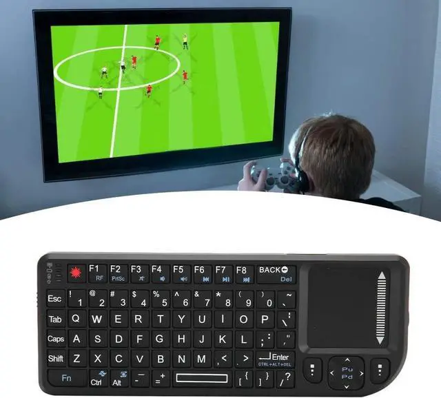 Alt view image 5 of 7 - Lazmin112 Wireless Mini Keyboard,Neutral Founctional, Keyboard,Touchpad Threeinone Multifunctional Wireless Keyboard 2.4G Mouth Touchpad Floating Operation