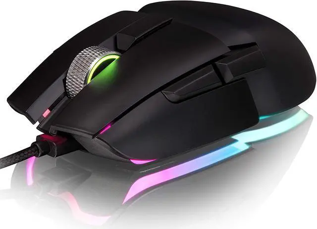 Main image of Thermaltake Argent M5 Gaming Mouse, 16.8M RGB Color Software Enabled, 8 Customizable Dynamic Lighting Effects, PIXART PMW-3389 Optical Sensor, DPI Adjustments Up to 16,000. GMO-TMF-WDOOBK-01