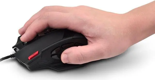 Alt view image 6 of 7 - 12 Programmable Buttons C12 Gaming Mouse, AFUNTA Laser Double-Speed Adjustment 8000DPI Mice Support 4 Level Switch