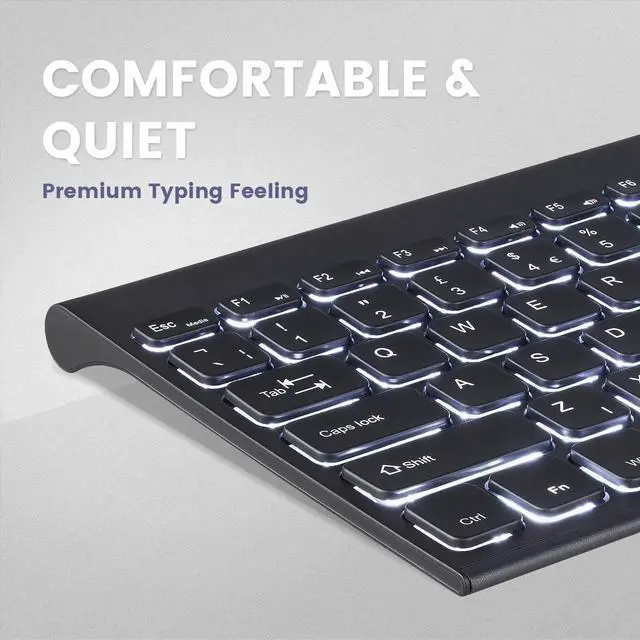 Alt view image 3 of 7 - Perixx PERIBOARD-429 US Wired Mini Backlit Keyboard - Thin and Silent Scissor Keys - White Backlight Color - US English