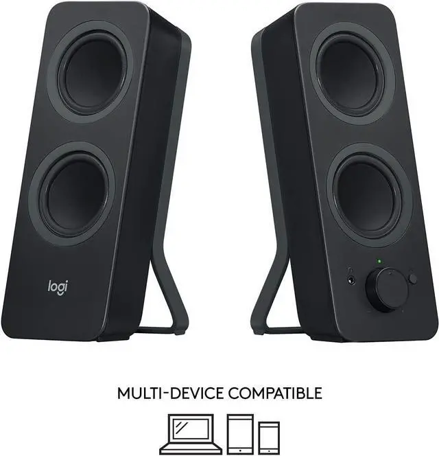 Alt view image 2 of 6 - Logi tech Z207 2.0 Stereo Computer Speakers with Bluetooth