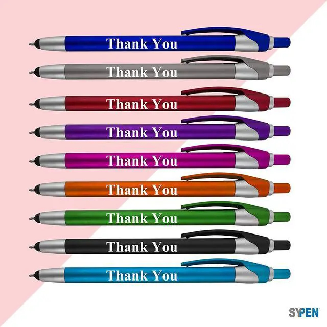 Alt view image 2 of 7 - Stylus Pens for Touchscreen Devices - 2 in 1 Combo Pen - for Employee Appreciation, Events and Parties, 50 Pack