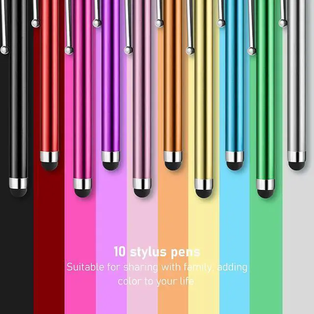 Alt view image 7 of 7 - Stylus Pens for Touch Screens High Precision Universal Stylus for iPad iPhone Tablets  Galaxy All Capacitive Touch Screens (10-Pack)