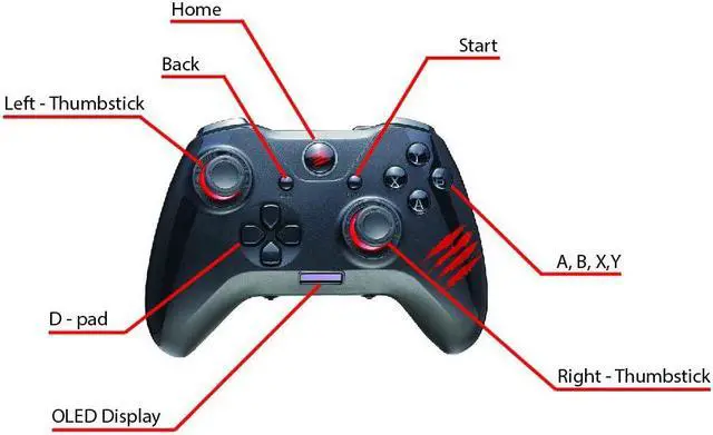 Alt view image 2 of 7 - Mad Catz The Authentic C.A.T. 7 Wired Game Controller – Black (GCPCCAINBL00)