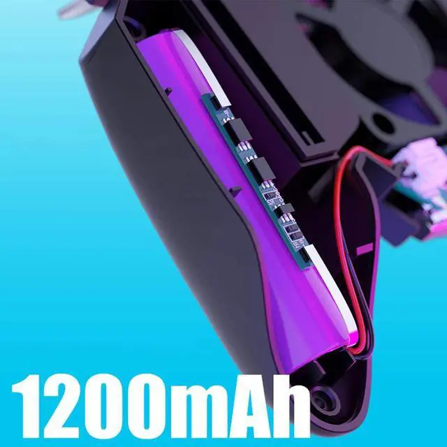 Alt view image 2 of 7 - GoolRC AK77 Mobile Game Controller, PUBG Game Controller Gamepad, with Gaming Trigger, Phone Controller Gamepad with Cooling Fan, Shoot Sensitive Controller Gamepad for iOS Android Mobile Phone