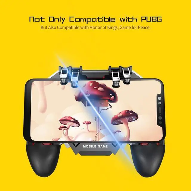 Alt view image 4 of 7 - GoolRC AK77 Mobile Game Controller, PUBG Game Controller Gamepad, with Gaming Trigger, Phone Controller Gamepad with Cooling Fan, Shoot Sensitive Controller Gamepad for iOS Android Mobile Phone