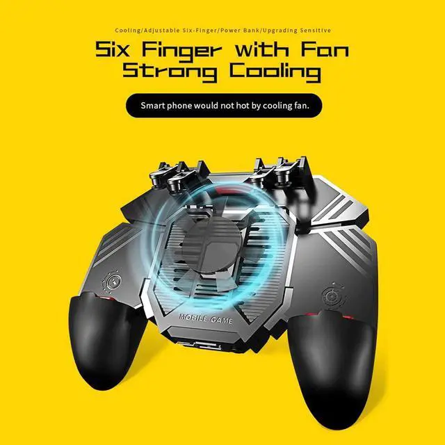 Alt view image 5 of 7 - GoolRC AK77 Mobile Game Controller, PUBG Game Controller Gamepad, with Gaming Trigger, Phone Controller Gamepad with Cooling Fan, Shoot Sensitive Controller Gamepad for iOS Android Mobile Phone