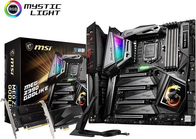 Main image of MSI MEG Z390 GODLIKE LGA1151 (Intel 8th and 9th Gen) M.2 USB 3.1 Gen 2 DDR4 Wi-Fi SLI CFX Extended A