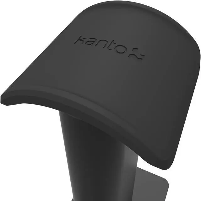 Alt view image 7 of 7 - Kanto H2 Premium Universal Headphone Stand with Curved Silicone Padding, Black