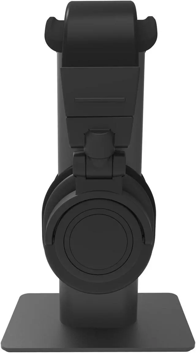 Alt view image 4 of 7 - Kanto H2 Premium Universal Headphone Stand with Curved Silicone Padding, Black