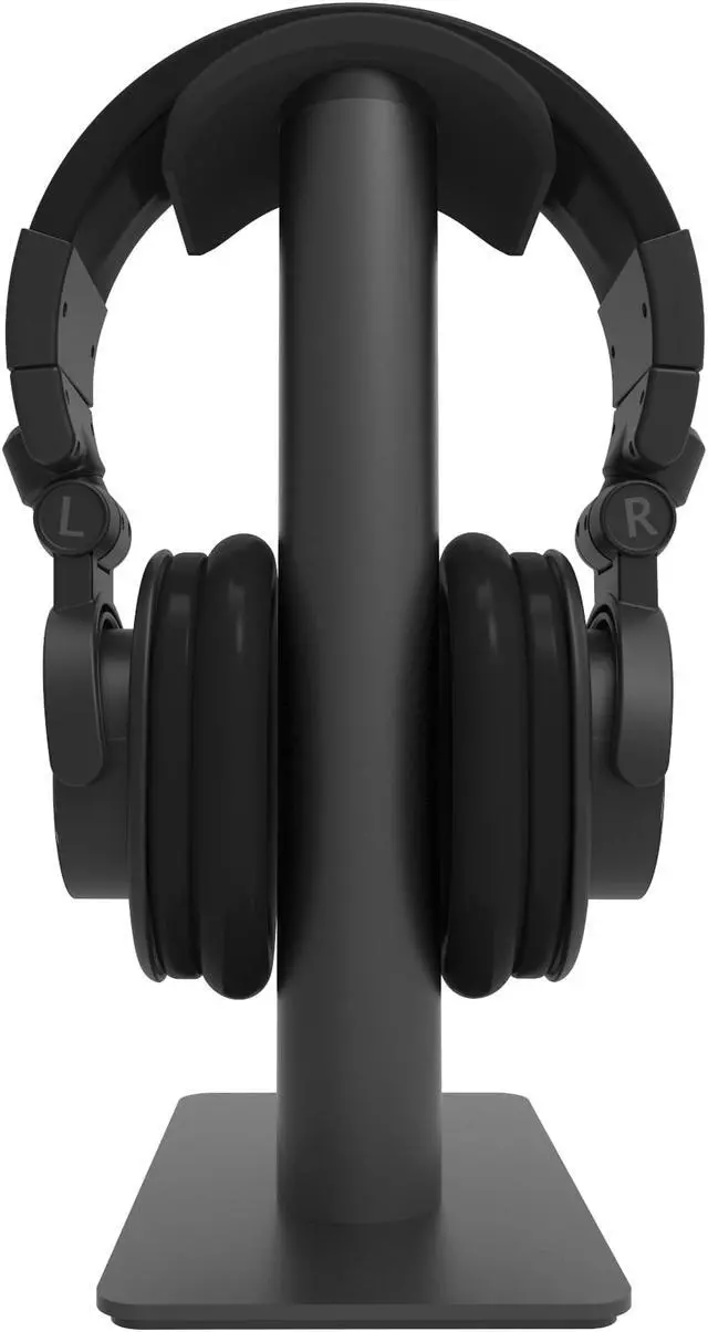 Alt view image 3 of 7 - Kanto H2 Premium Universal Headphone Stand with Curved Silicone Padding, Black
