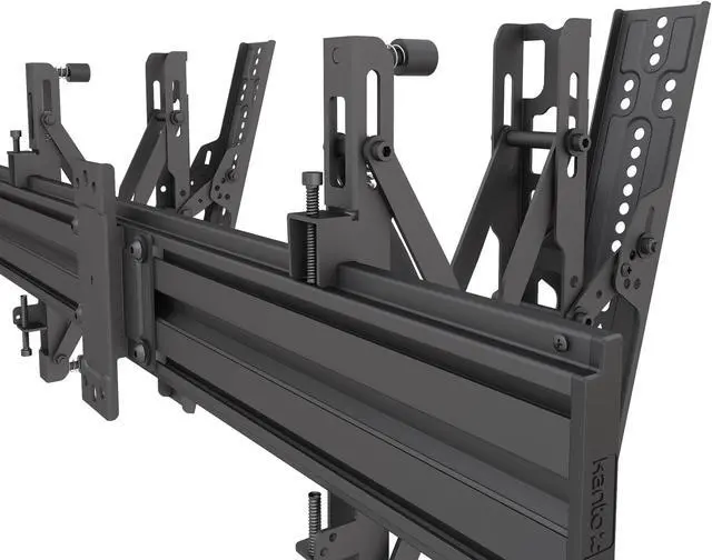 Alt view image 4 of 7 - Kanto MBW31PT Digital Signage/Menu Board Ceiling Mount System with Tilting & Popout Arms for 40-Inch to 60-Inch TVs | 3 TVs Wide | Perfect Alignment