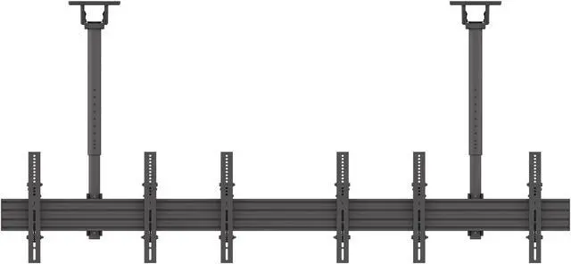 Alt view image 2 of 7 - Kanto MBC311T Digital Signage/Menu Board Ceiling Mount System with Tilting Arms for 40-Inch to 60-Inch TVs | 3 TVs Wide | Perfect Alignment