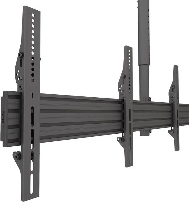 Alt view image 3 of 7 - Kanto MBC311T Digital Signage/Menu Board Ceiling Mount System with Tilting Arms for 40-Inch to 60-Inch TVs | 3 TVs Wide | Perfect Alignment