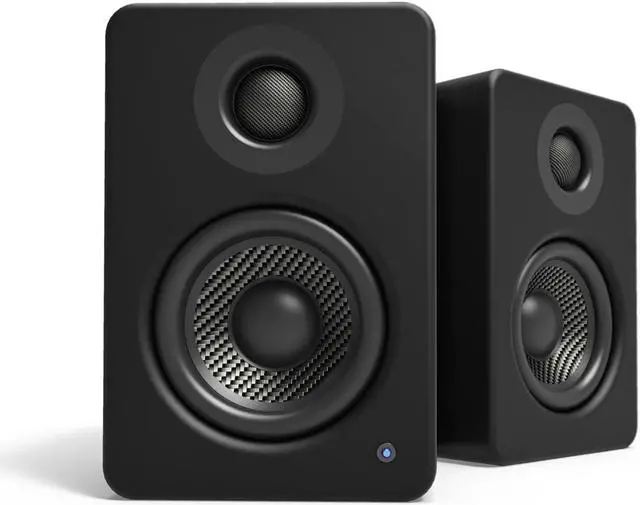 Alt view image 7 of 14 - Kanto YU2 Powered Desktop Speakers - Pair (Matte Black)
