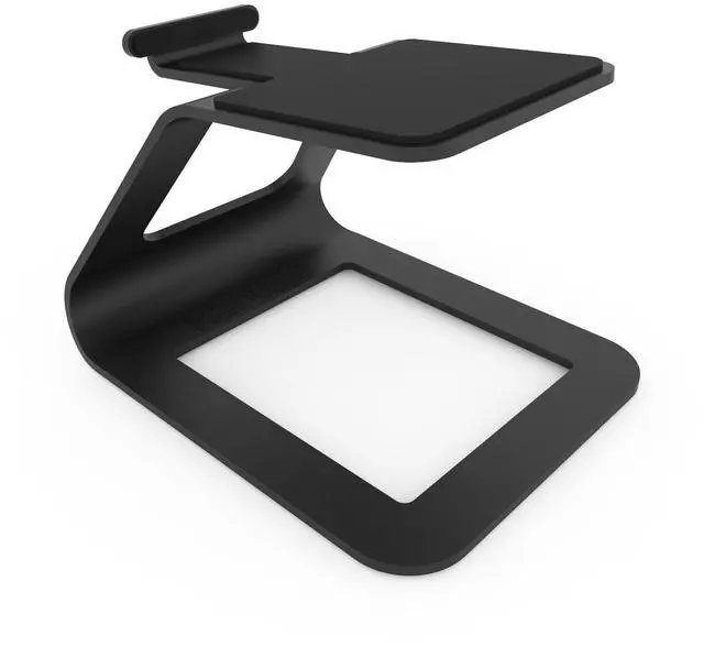 Alt view image 2 of 7 - Kanto SE2 Elevated Desktop Speaker Stands for Small Speakers (Pair) - Black
