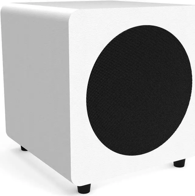 Alt view image 2 of 19 - Kanto SUB8 8-inch Sealed Powered Subwoofer, Matte Black White