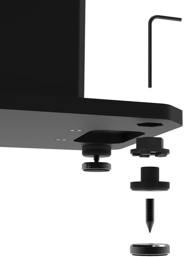 Alt view image 6 of 7 - Kanto SX22 22" Tall Fillable Speaker Stands with Isolation Feet - Pair, Black