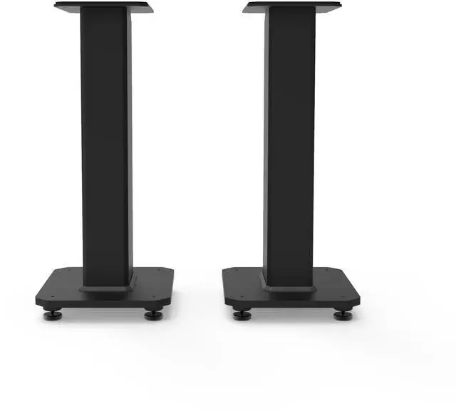 Alt view image 2 of 7 - Kanto SX22 22" Tall Fillable Speaker Stands with Isolation Feet - Pair, Black