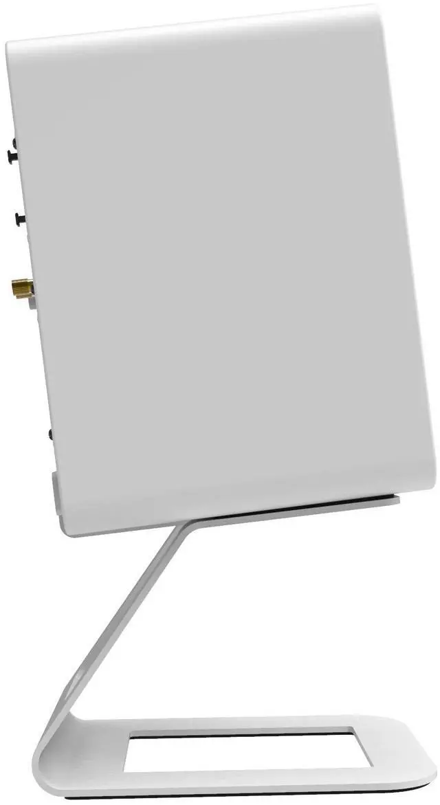 Alt view image 6 of 7 - Kanto SE6 Elevated Desktop Speaker Stands for Large Speakers, Pair, White