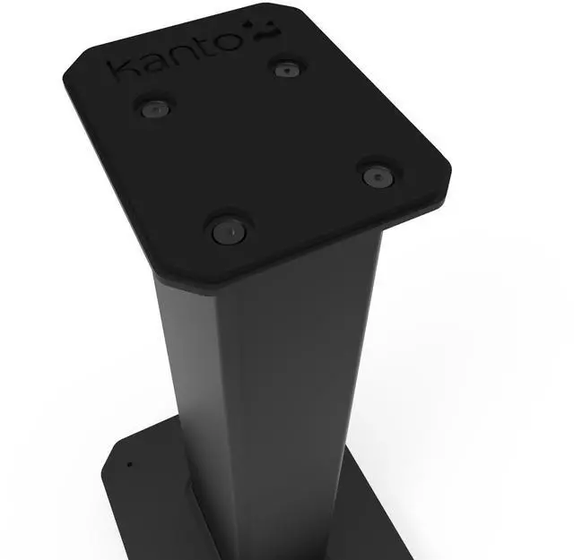 Alt view image 4 of 7 - Kanto SX22 22" Tall Fillable Speaker Stands with Isolation Feet - Pair, Black