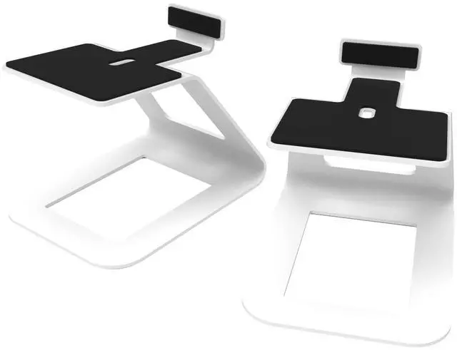 Main image of Kanto SE6 Elevated Desktop Speaker Stands for Large Speakers, Pair, White