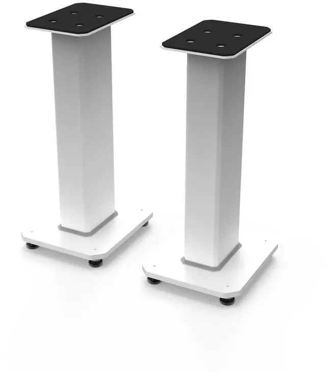 Main image of Kanto SX22W 22" Tall Fillable Speaker Stands with Isolation Feet - Pair, White