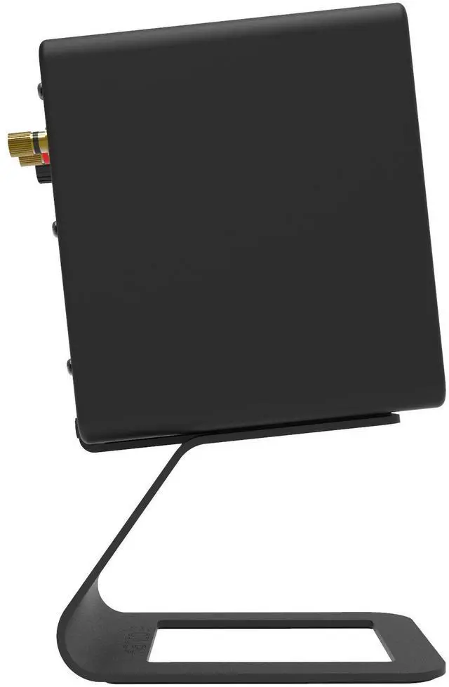 Alt view image 6 of 7 - Kanto SE2 Elevated Desktop Speaker Stands for Small Speakers (Pair) - Black