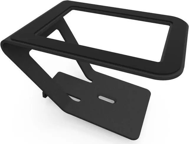 Alt view image 4 of 7 - Kanto SE4 Elevated Desktop Speaker Stands for Midsize Speakers, Black, Pair