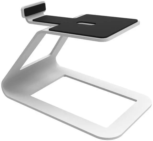 Alt view image 2 of 7 - Kanto SE4 Elevated Desktop Speaker Stands for Midsize Speakers (Pair) - White