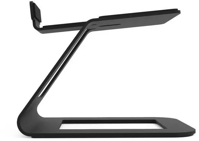 Alt view image 3 of 7 - Kanto SE6 Elevated Desktop Speaker Stands for Large Speakers, Black, Pair
