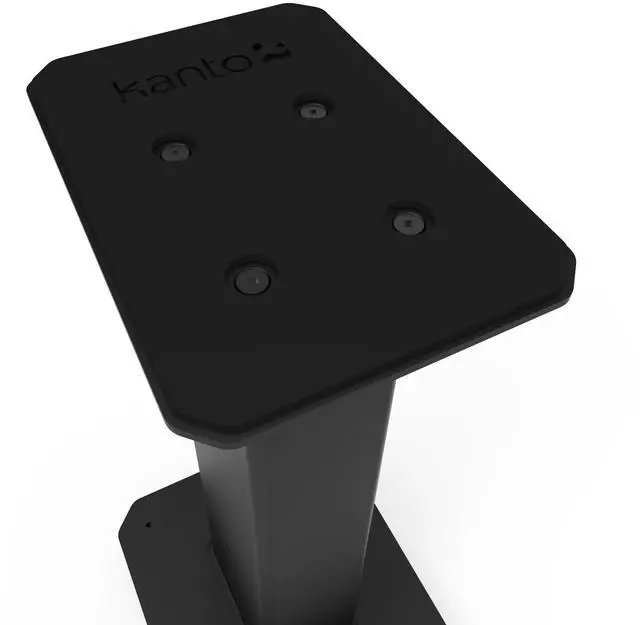 Alt view image 3 of 7 - Kanto SX22 22" Tall Fillable Speaker Stands with Isolation Feet - Pair, Black