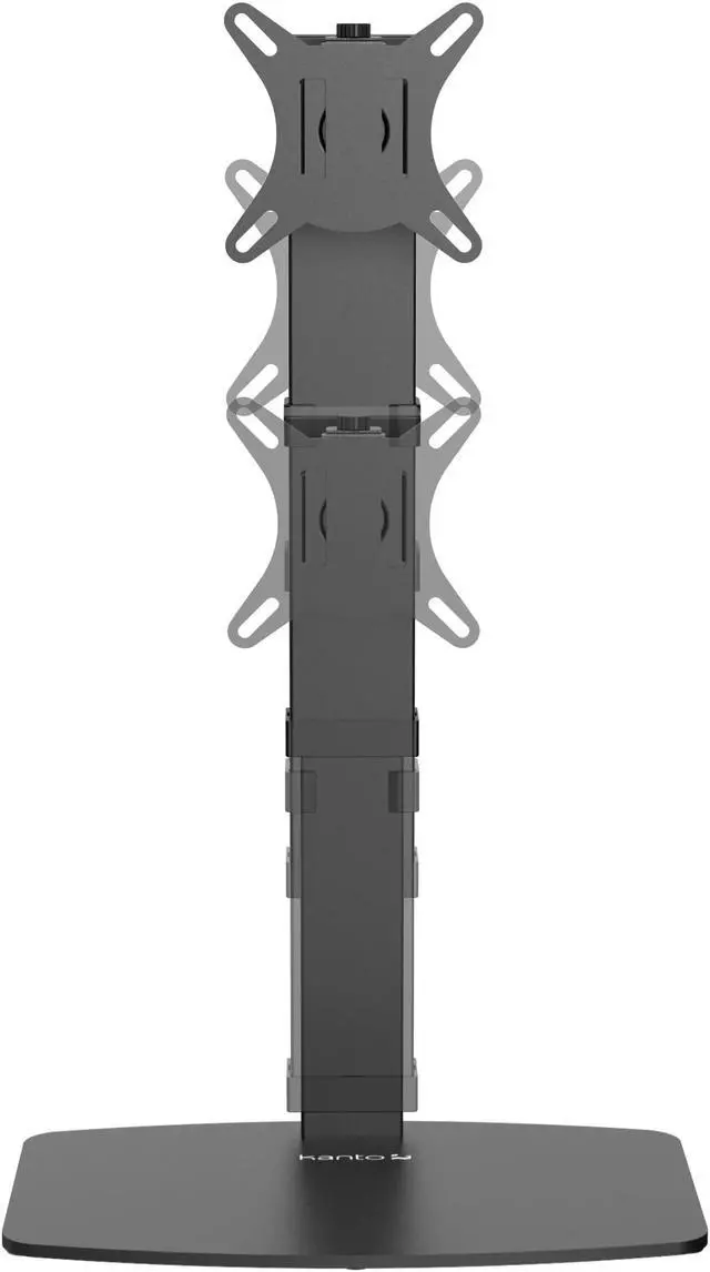 Alt view image 5 of 7 - Kanto DTS1000 Universal Height Adjustable Desktop Monitor Stand for 17" - 32" Monitors