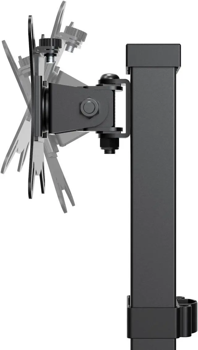 Alt view image 3 of 7 - Kanto DTS1000 Universal Height Adjustable Desktop Monitor Stand for 17" - 32" Monitors