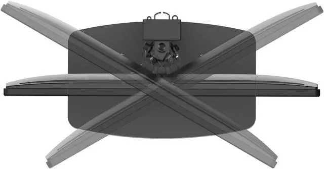 Alt view image 4 of 7 - Kanto DTS1000 Universal Height Adjustable Desktop Monitor Stand for 17" - 32" Monitors