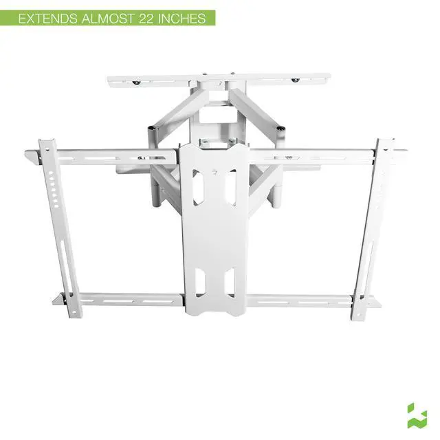 Alt view image 4 of 15 - Kanto PDX650 Articulating Full Motion TV Mount for 37" - 75" TV (White)