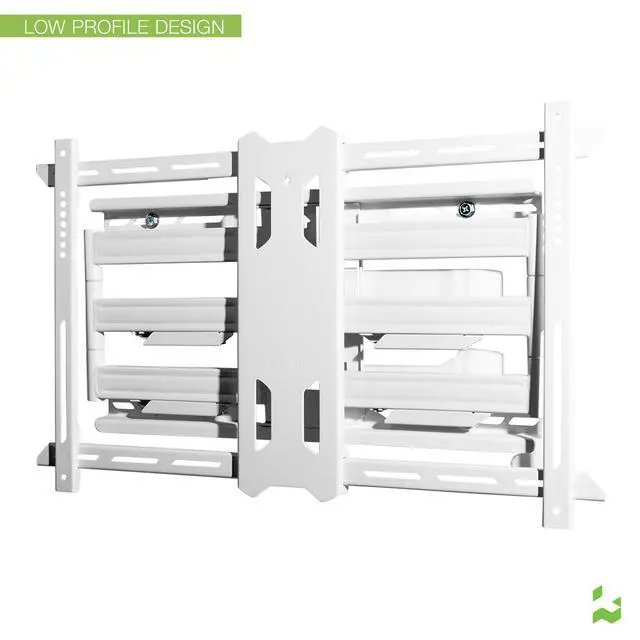 Alt view image 3 of 15 - Kanto PDX650 Articulating Full Motion TV Mount for 37" - 75" TV (White)