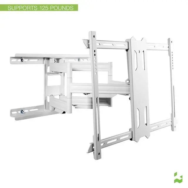 Alt view image 2 of 15 - Kanto PDX650 Articulating Full Motion TV Mount for 37" - 75" TV (White)