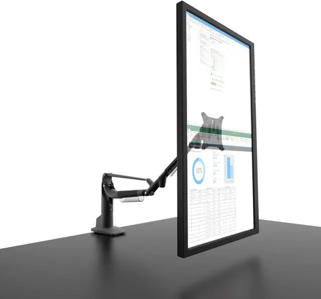 Alt view image 4 of 20 - Kanto DMS1000 Desktop Mount for 17-inch to 32-inch Displays - Black