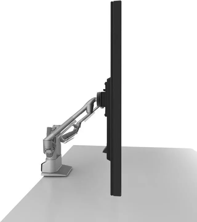 Alt view image 2 of 19 - Kanto DMS2000S Dual-Monitor Desktop Mount for 17-inch to 32-inch Displays - Silver