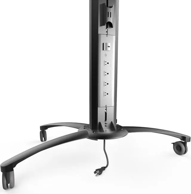 Alt view image 3 of 7 - Kanto MKX70 Rolling TV Stand with Built-in Power Bar for 37-inch to 70-inch Displays