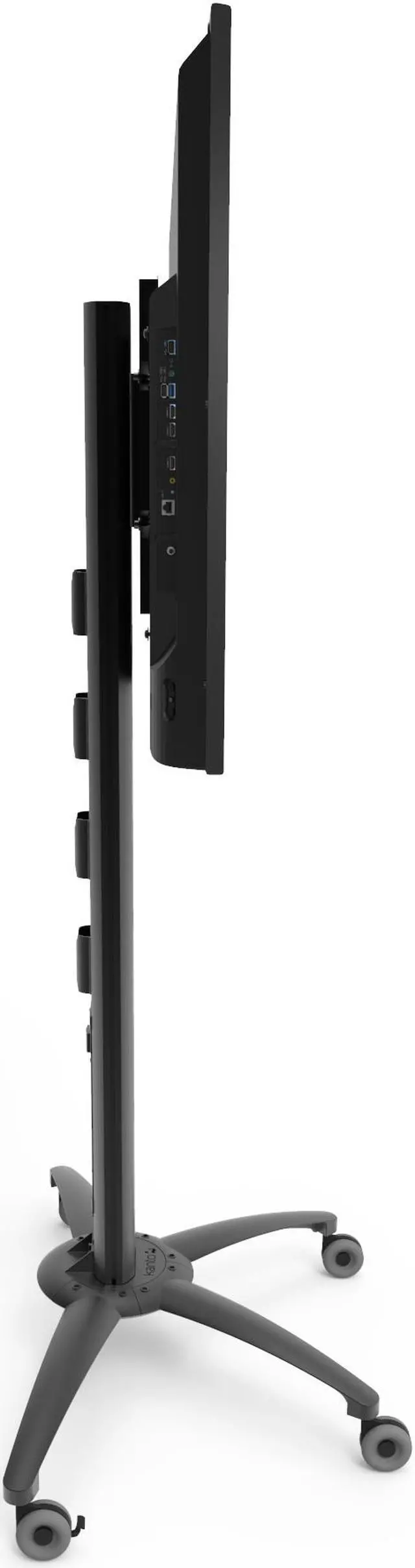 Alt view image 4 of 7 - Kanto MKX70 Rolling TV Stand with Built-in Power Bar for 37-inch to 70-inch Displays