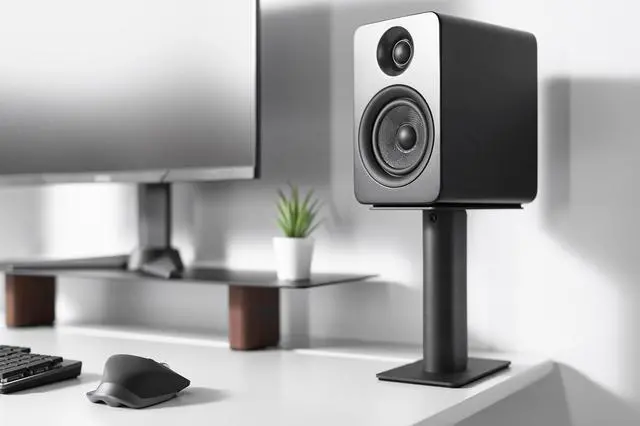 Alt view image 2 of 17 - Kanto SP 9" Desktop Speaker Stands - Pair (Black)