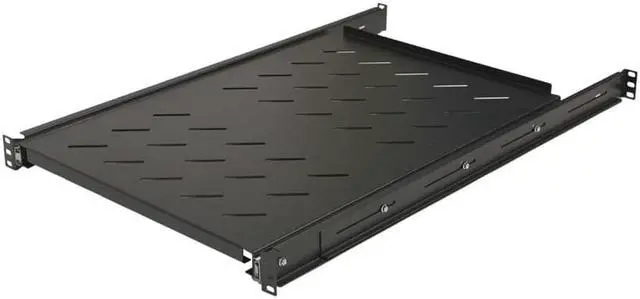 Main image of Navepoint Sliding Rack Vented Server Shelf 1U 19" 4 Post Rack Mount 29.50" (750mm) Deep